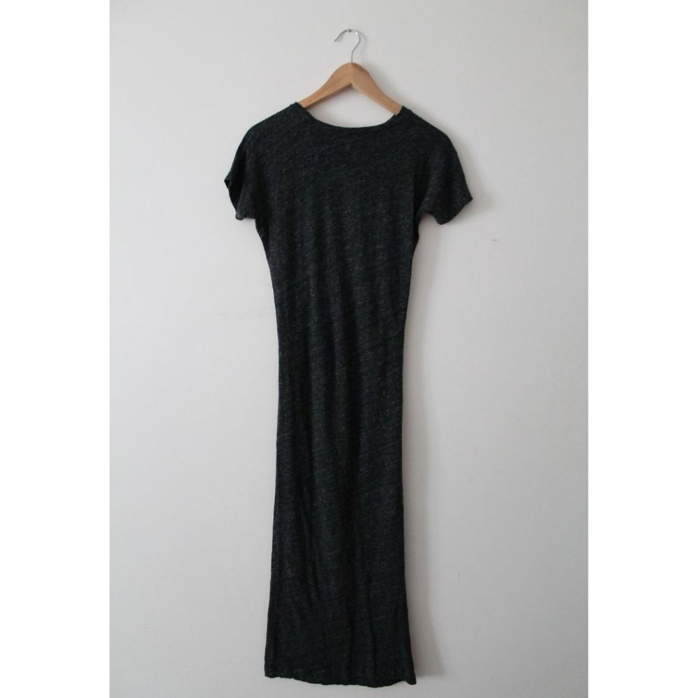 IRO Pacson Dress Heathered Dark Grey Size Medium Front Twist Jersey Net-a-Porter - Picture 5 of 8